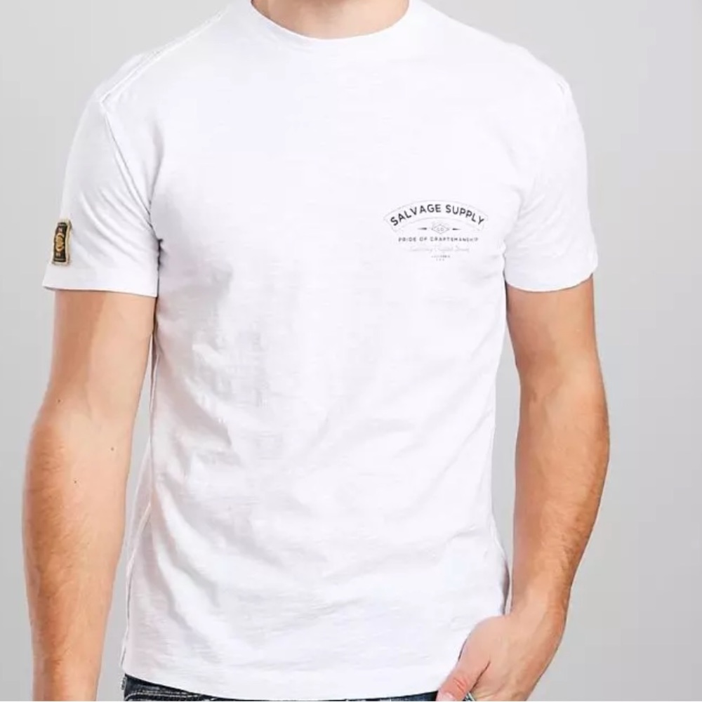 Salvage white tee